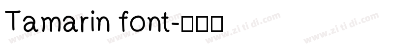 Tamarin font字体转换